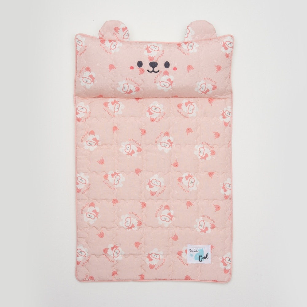 Pink Ice Bear Cooling Mat (With Built-in Pillow)