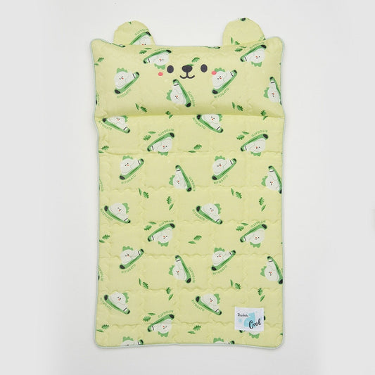 Green Ice Bear Cooling Mat (With Built-in Pillow)