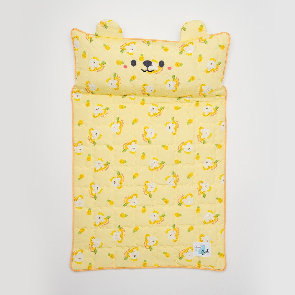 Yellow Ice Bear Cooling Mat (With Built-in Pillow)