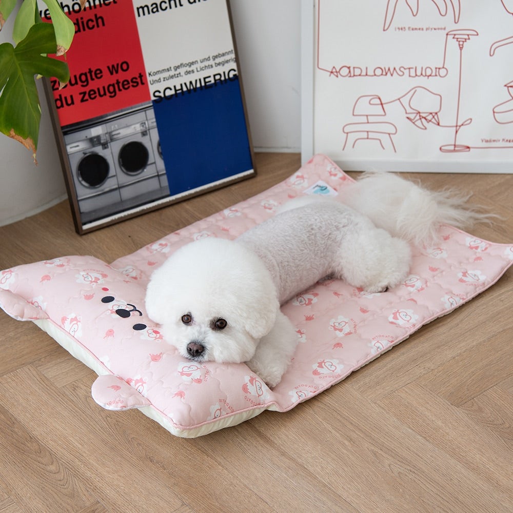 Pink Ice Bear Cooling Mat (With Built-in Pillow)