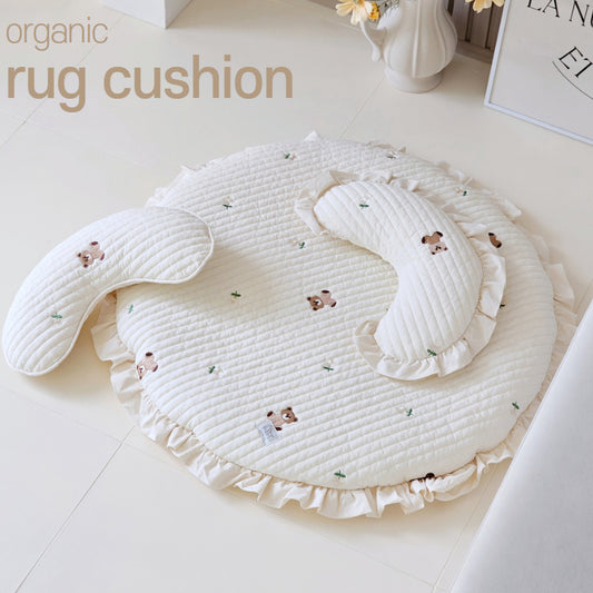 Organic Cotton Bear Round Bed | Detachable