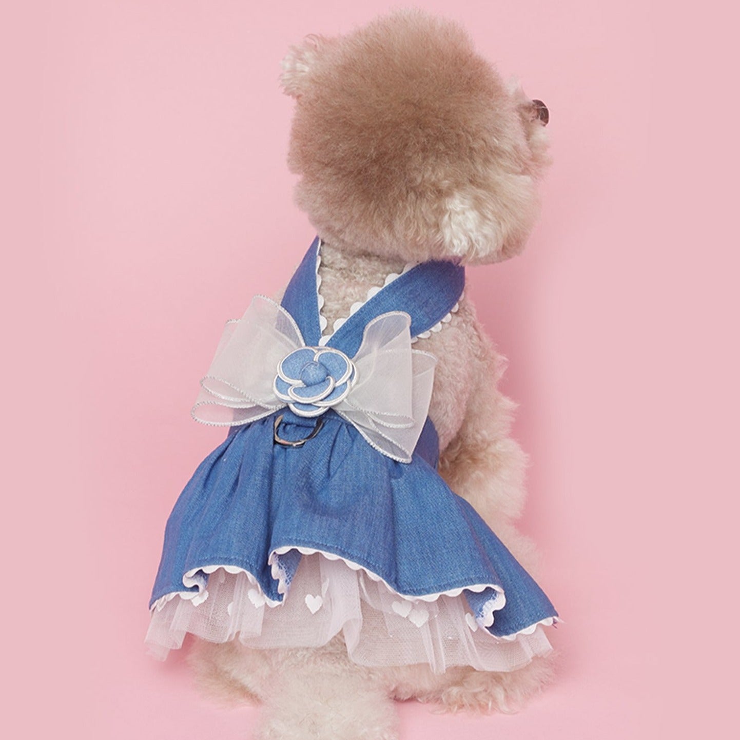 Lovely Heart Tutu Harness (Blue Denim)