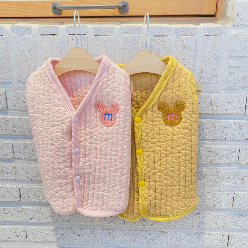 Letter M Head Vest Jacket M字頭絎縫背心外套