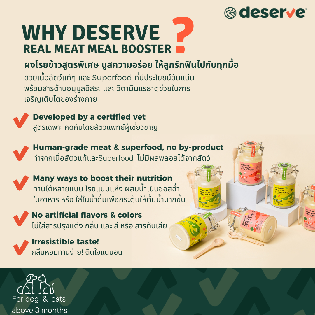 DESERVE Real Meat Meal Booster - Hip & Joints