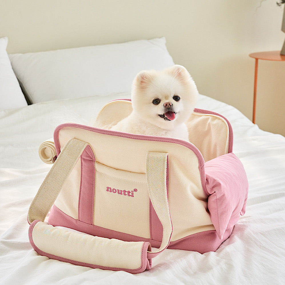 Aubrey Dog Carry Bag in Pink - Bows and Whistles