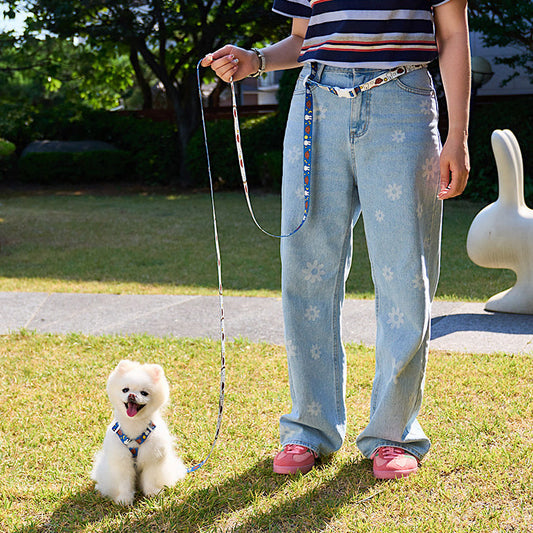 Colorful Miffy Hands Free Leash (2.8m)