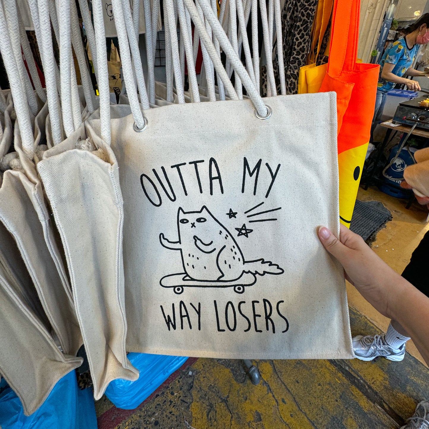 Outta My Way Losers Tote Bag