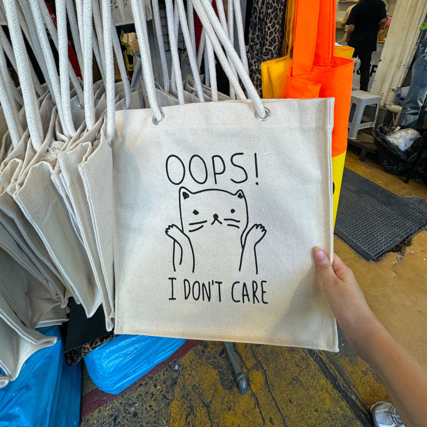 Oops I Don't Care Tote Bag