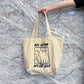 80% Cotton 20% Cat Hair Tote Bag