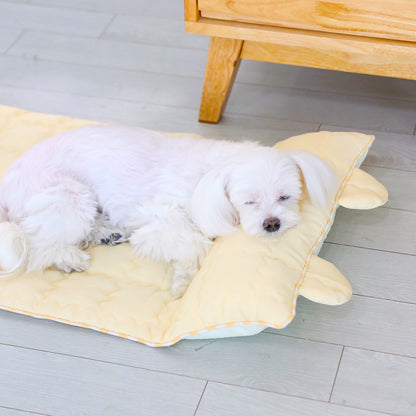 Yellow Cooling Mat (With Built-in Pillow)