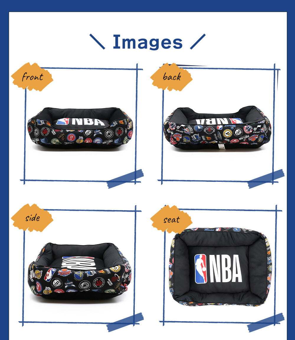 NBA All Logo Pet Bed