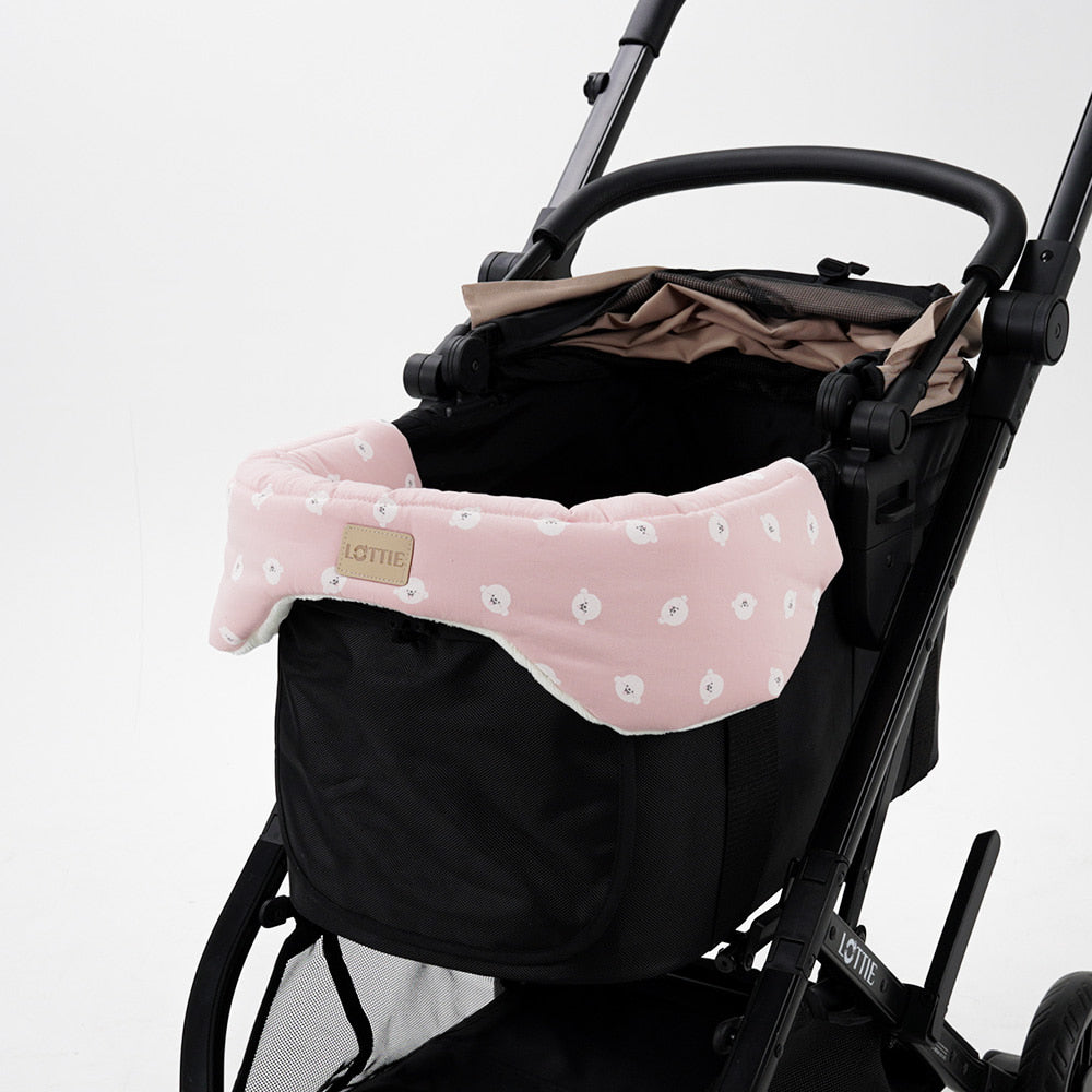 Pet Stroller Comforter (Bichon Pink)