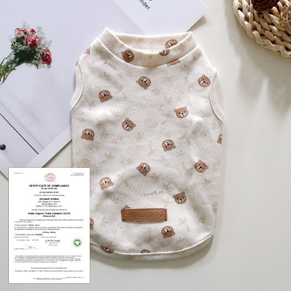 Organic Cotton Bear Vest