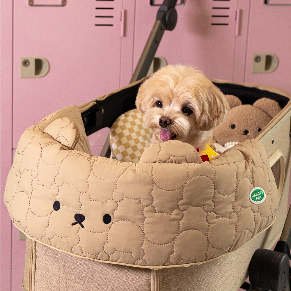 Harryspet Pet Stroller Comforter (BerryMore - Beige & Walnut)