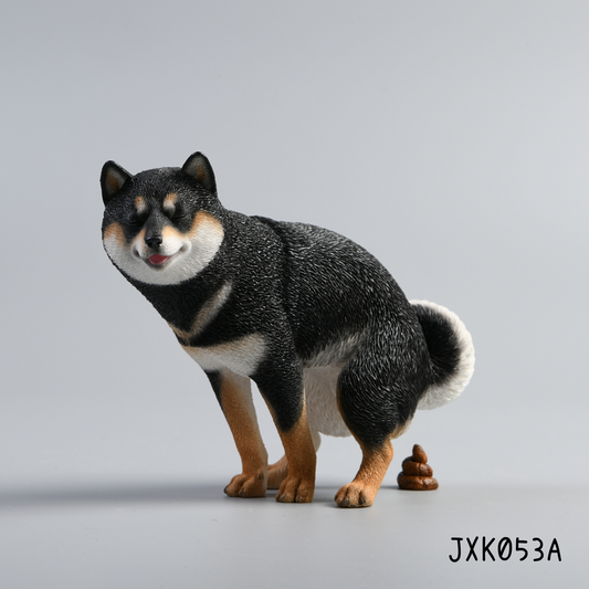 Peeing / Pooping Shiba Figurine