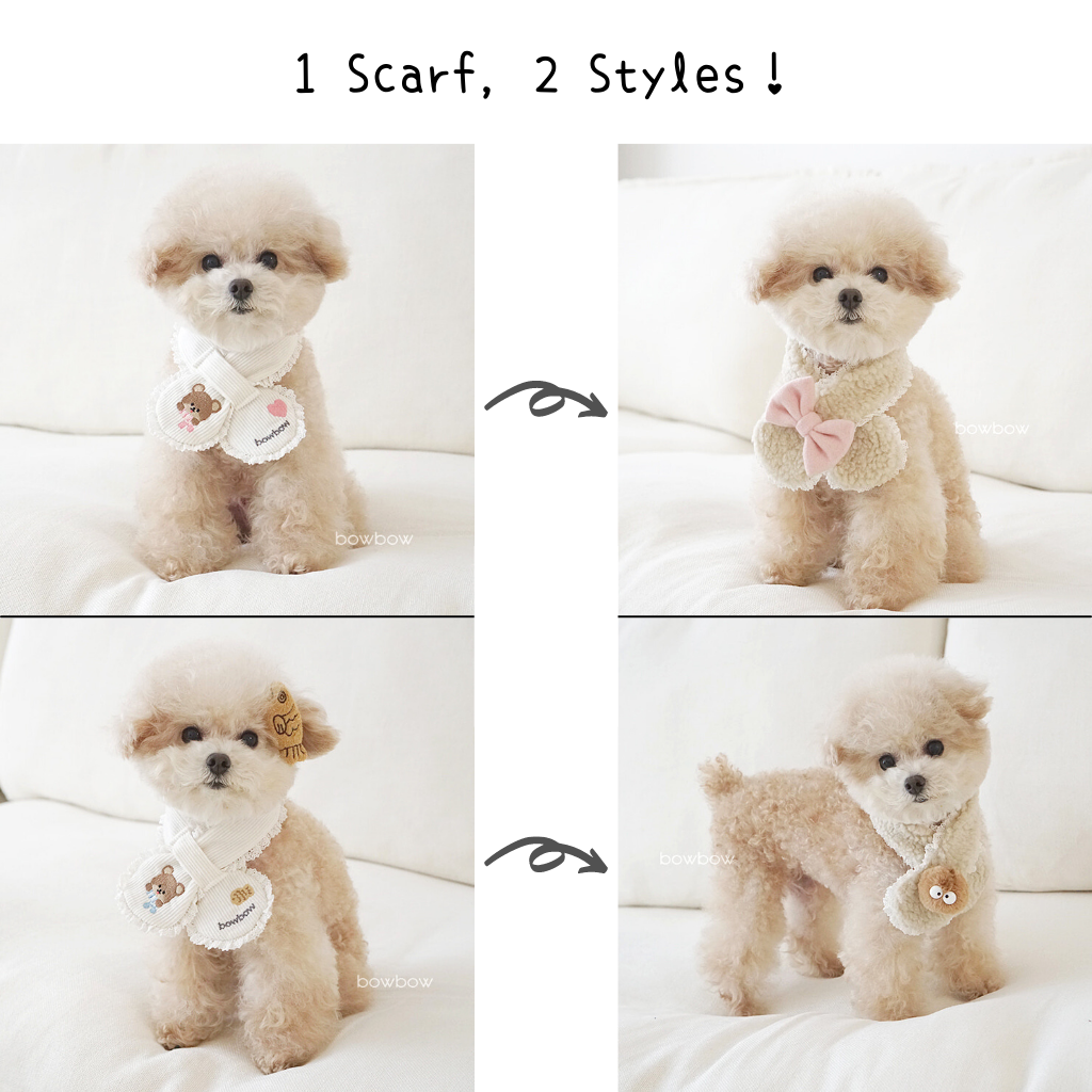 Reversible Bear Scarf