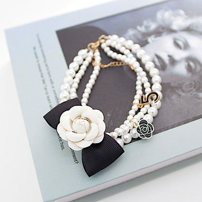 3 Strand Camellia Necklace