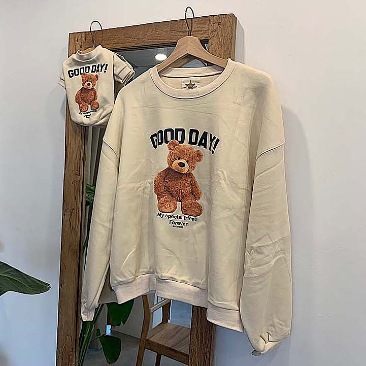 Good Day Bear Sweatshirt (Couple Style)